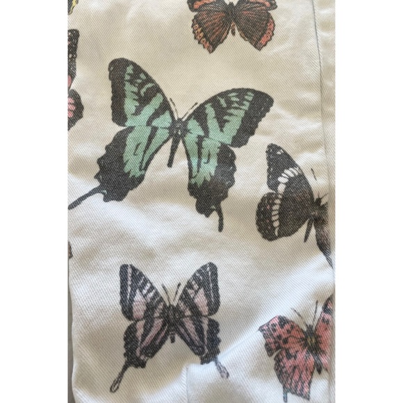 Butterfly White High Rise Jeans/Denim Pants XS - Picture 3 of 7